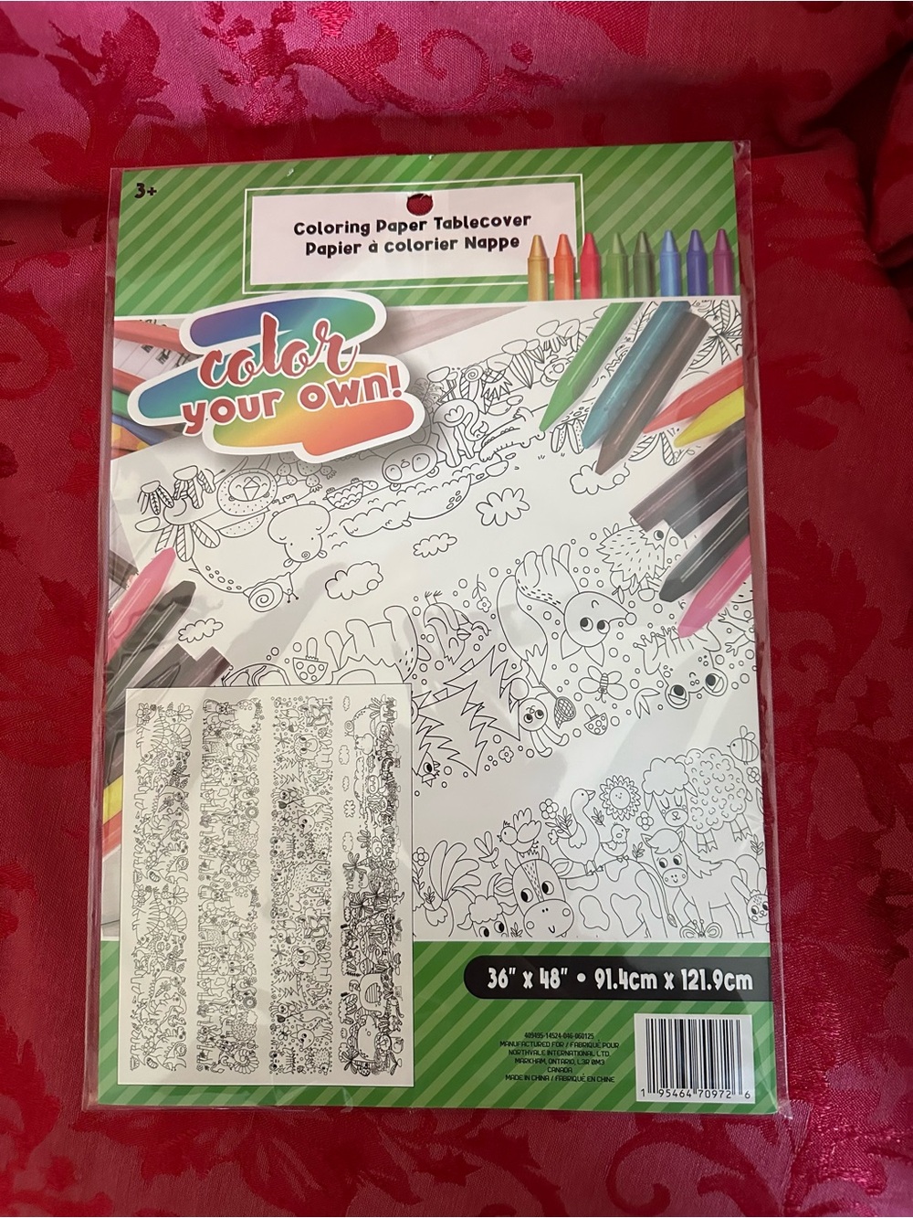 ☀️ 3/$10 Color Your Own! Coloring Paper Tablecover ( see description)